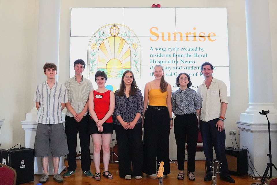 image for news story: Royal College of Music and Royal Hospital for Neuro-disability launch pioneering songwriting collaboration